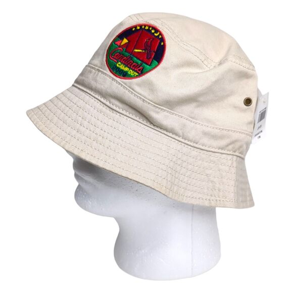 Rare Baseball Cardinals Camp Out 2009 Bucket Hat by Bass Pro Stone HTF Adult - Picture 3 of 9